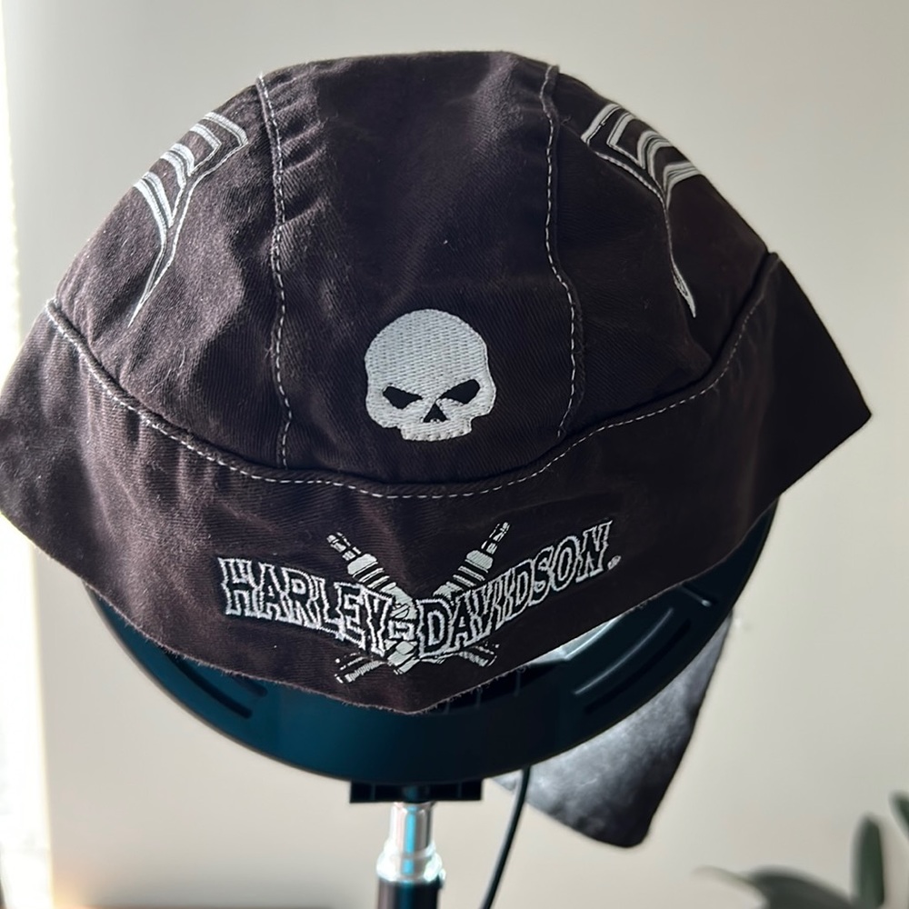 Harley Davidson Skull Cap Bandana Hat